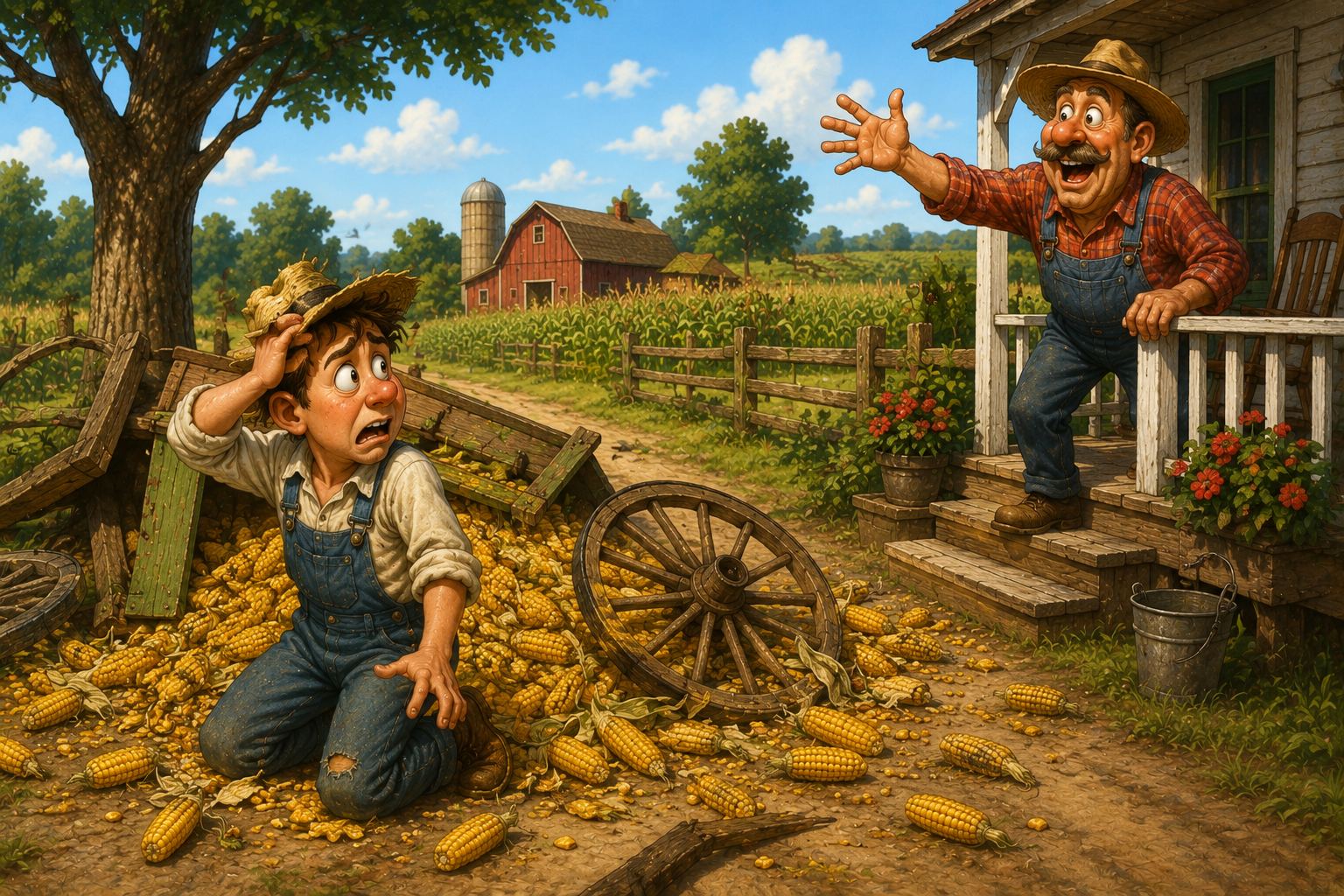 A Farm Boy, a Wagon, and a Very Patient Father