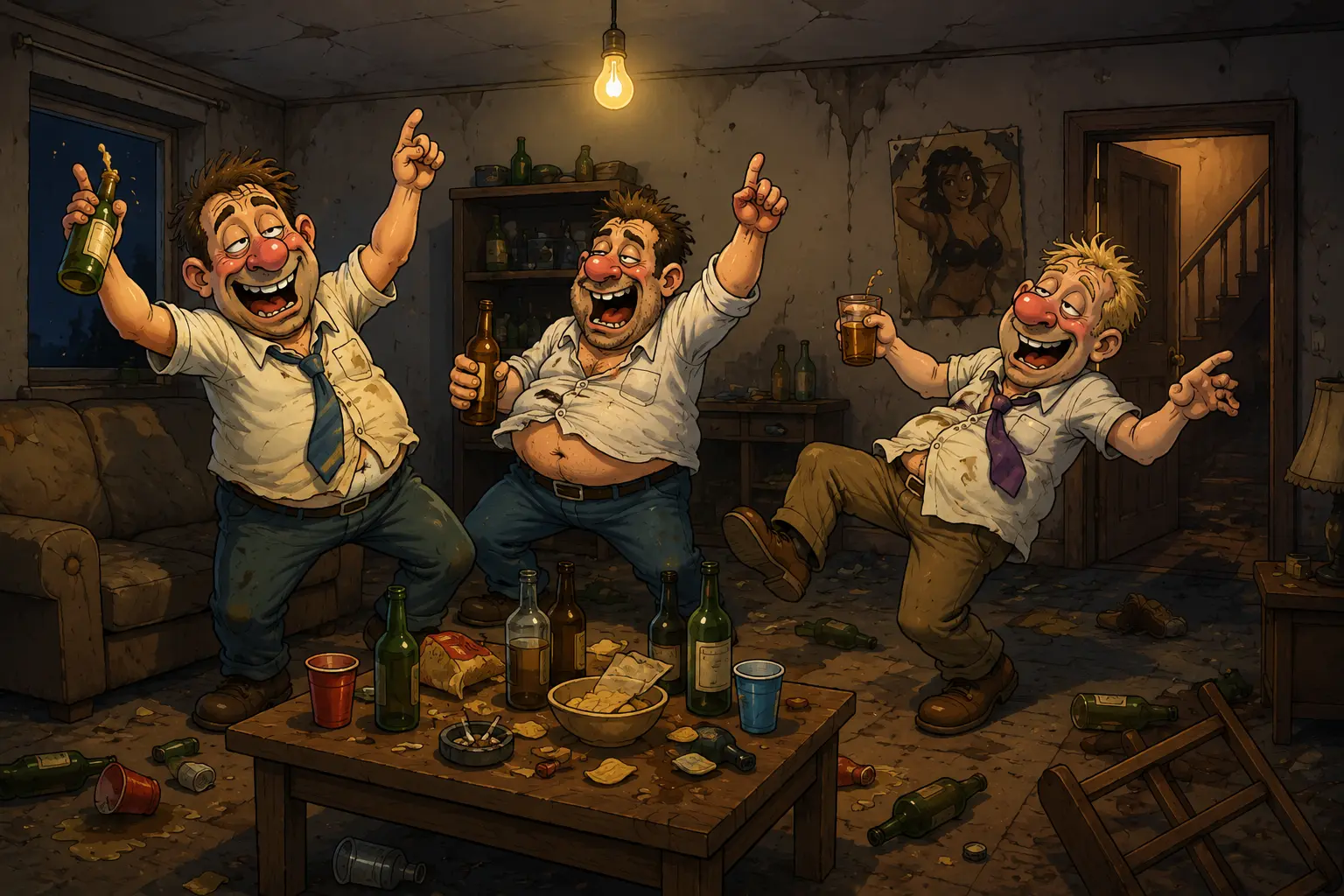 Three Drunks and the Witches